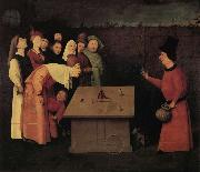 BOSCH, Hieronymus The Conjurer oil